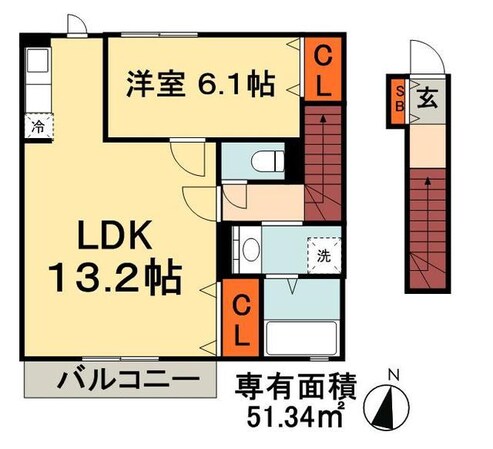 ボヌールヴィラの物件間取画像